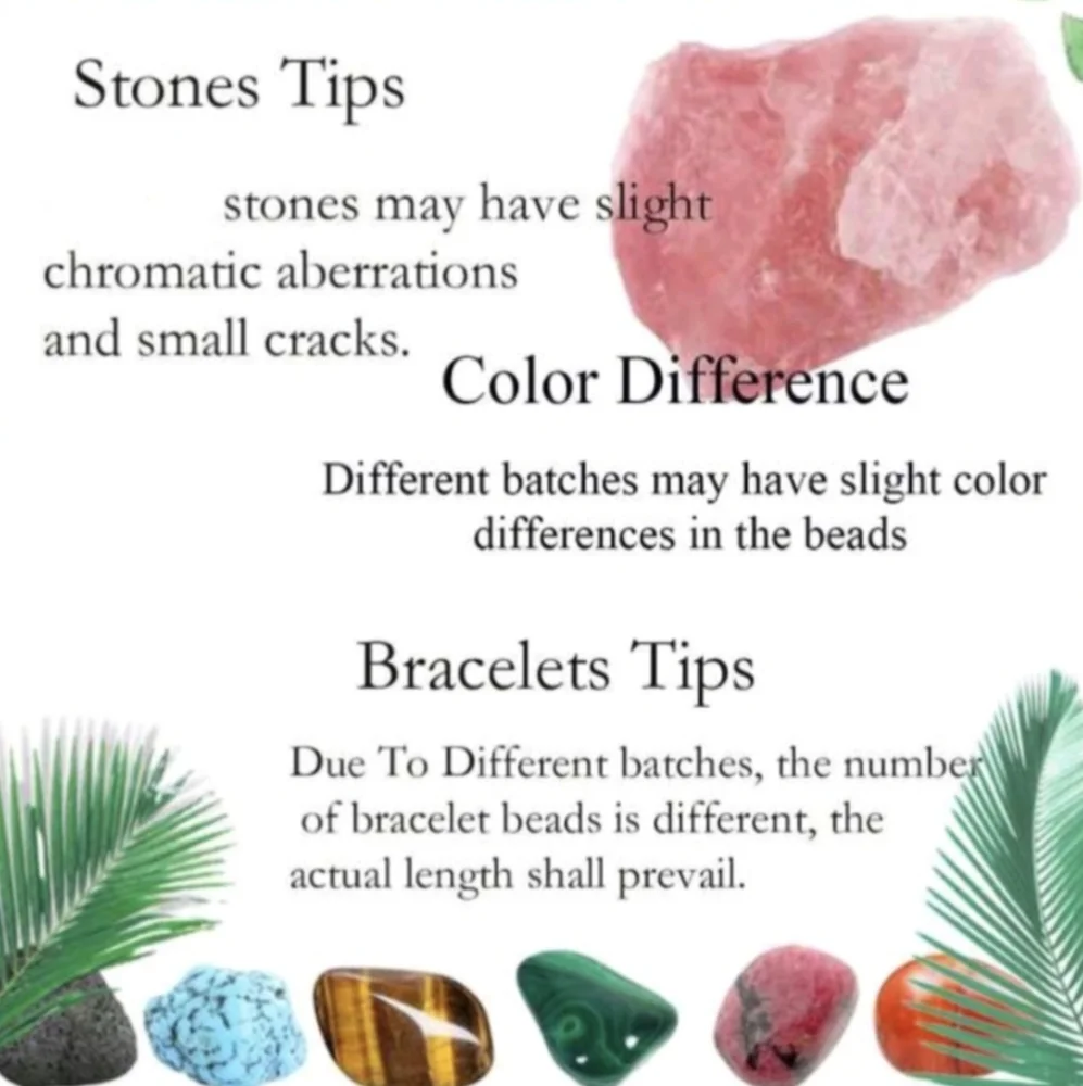 Gemstone Bracelets Natural Crystal Stone Bracelet Set